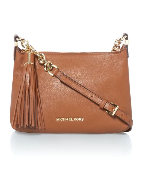 michael kors brown and beige bag|Michael Kors grey crossbody bag.